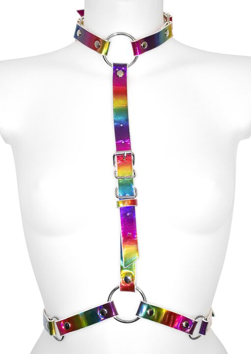 Rainbow Body Harness image number 1.0
