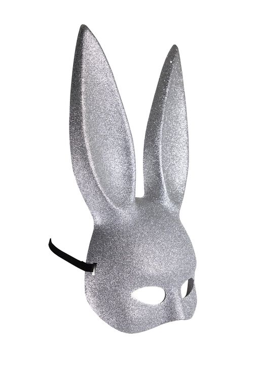 Bunny Mask Silver Glitter image number 5.0
