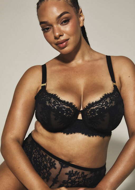 Knickerbox Renee Lace Non Padded Balcony Bra image number 3.0