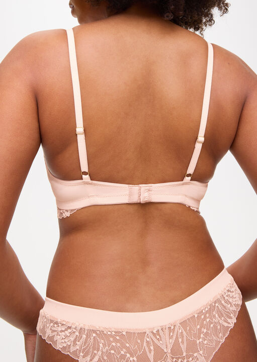 Louisa Ribbed Padded Crop Bra image number 2.0