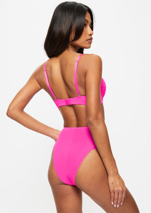 Sexy Lace Padded Boost Plunge Bra image number 3.0