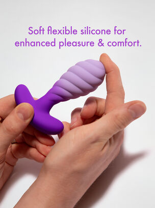2.5 Inch Twisted Ripple Textured Butt Plug