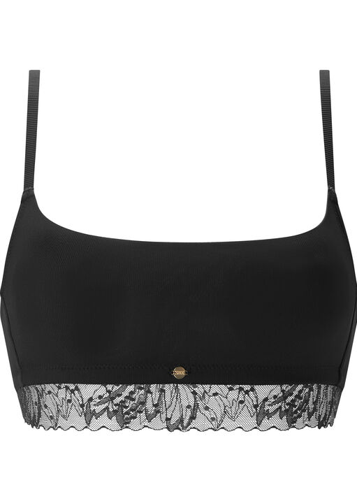 Louisa Ribbed Padded Crop Bra image number 4.0