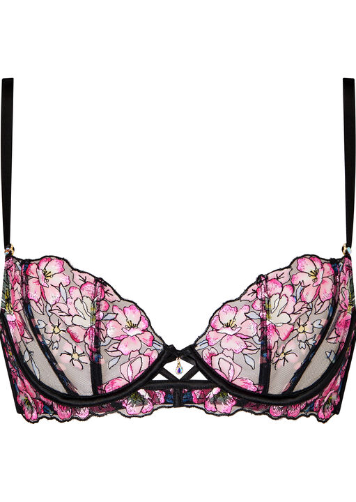 Floral Dream Non Padded Balcony Bra image number 4.0