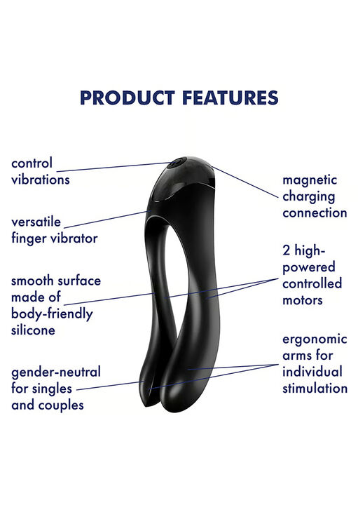 Satisfyer Candy Cane Finger Vibrator image number 1.0