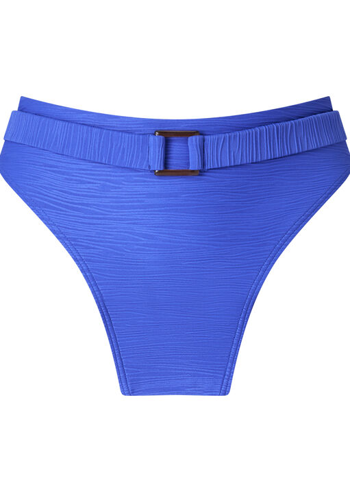 Crinkle Texture High Waist Bikini Bottoms image number 4.0