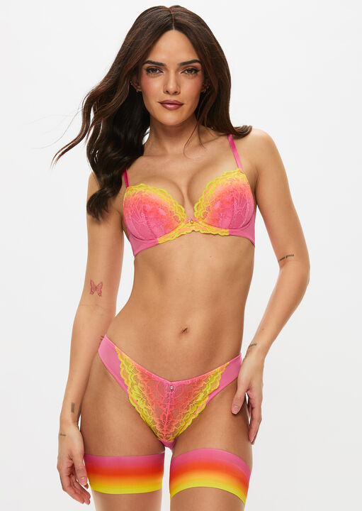 Sexy Lace Ombre Brazilian Knickers image number 3.0