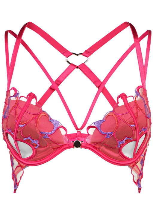 The Love Heart Padded Plunge Bra image number 5.0