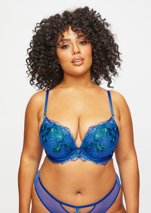 The Ambitious Fuller Bust Padded Plunge Bra image number 2.0