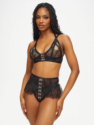 Exuberant Crotchless Set