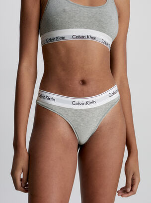 Modern Cotton Thong - Grey