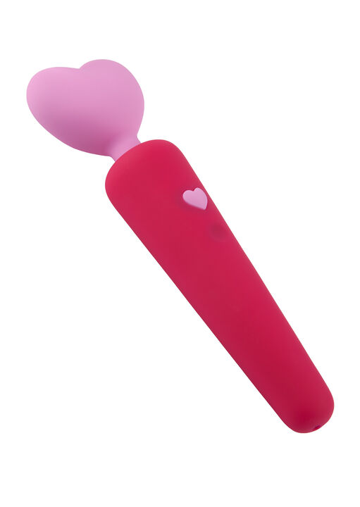 Lovers Heart Silicone Waterproof Vibrating Wand image number 3.0