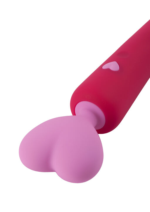 Lovers Heart Silicone Waterproof Vibrating Wand image number 6.0