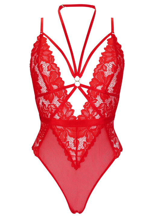 Confession Lace Crotchless Lingerie Body image number 5.0