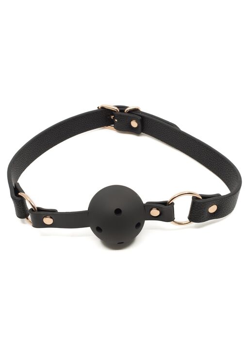 Signature Faux Leather Ball Gag image number 1.0