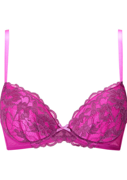 Sexy Lace Padded Plunge Bra image number 8.0
