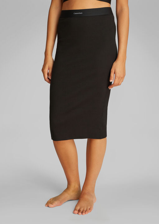 Cotton Stretch Rib Skirt image number 0.0