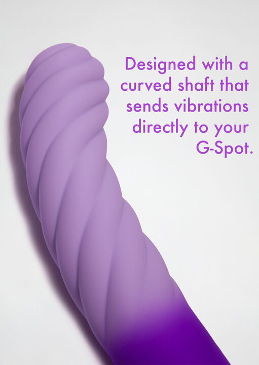 Twisted Ripple Waterproof Silicone G-Spot Vibrator image number 3.0