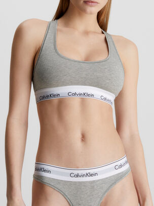 Modern Lightly Lined Bralette - Grey
