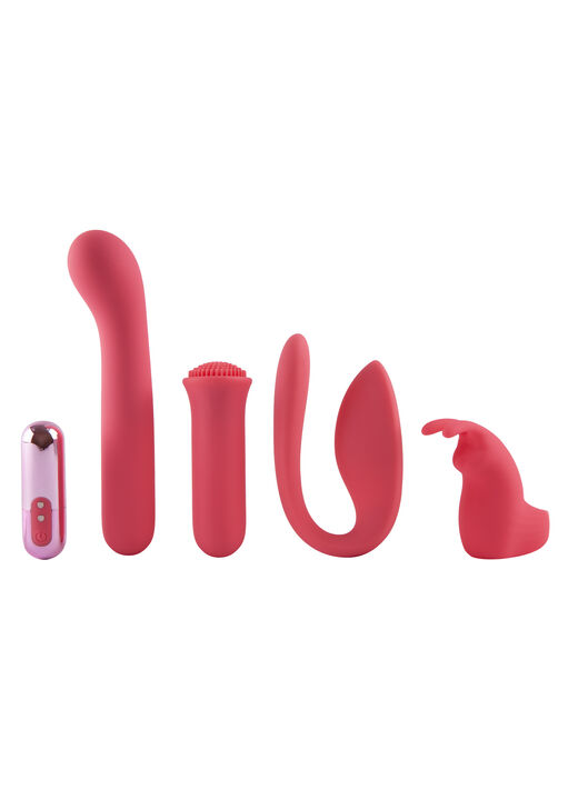 Self Love Bullet Vibrator & Attachments 5 Piece Set image number 0.0