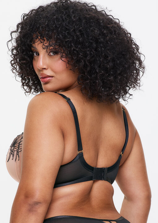 Incensing Non Padded Fuller Bust Balcony Bra image number 2.0