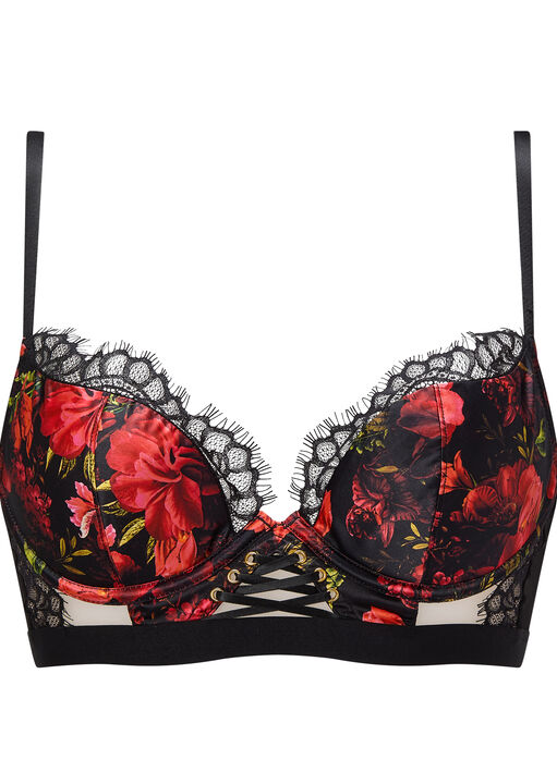 Enchanting Rose Padded Plunge Bra image number 8.0