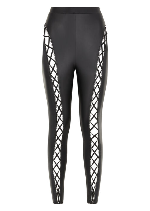 The Front Lace Up Leggings image number 2.0