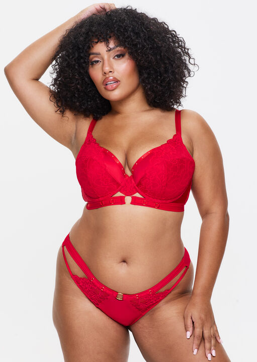 Undisputed Padded Plunge Bra image number 8.0