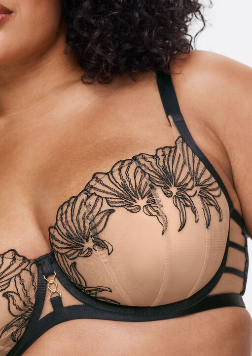 Incensing Non Padded Fuller Bust Balcony Bra image number 1.0