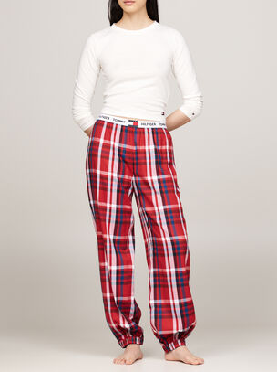 Heritage Flannel Cuffed Pant - Dark Red