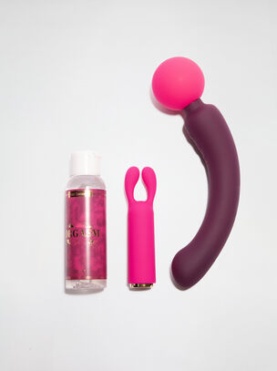 Turn Me On Dual Stimulation Silicone 2 Piece Couples Gift Set