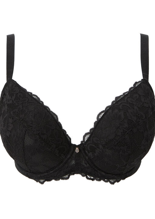 Sexy Lace Padded Plunge Bra image number 12.0