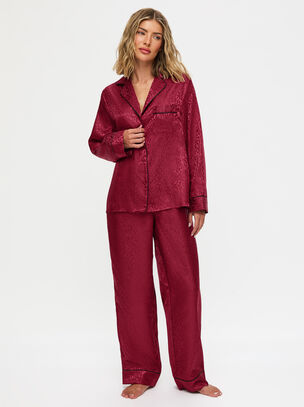 Signature Satin Long Pyjama Set