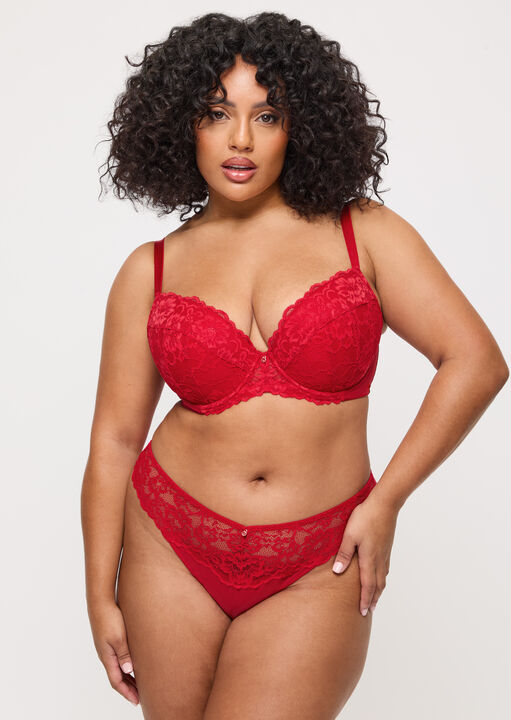 Sexy Lace Padded Plunge Bra image number 9.0