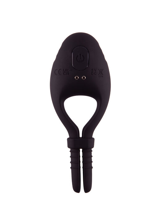Adjustable Vibrating Silicone Cock Ring image number 1.0