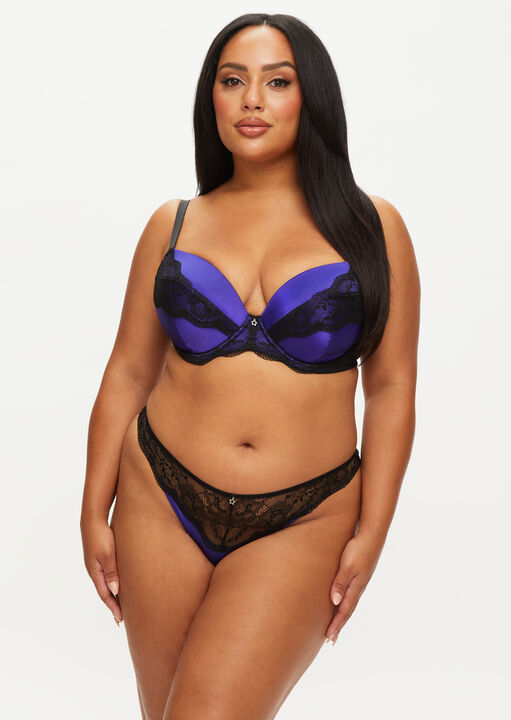 Infatuation Fuller Bust Padded Plunge Bra image number 3.0