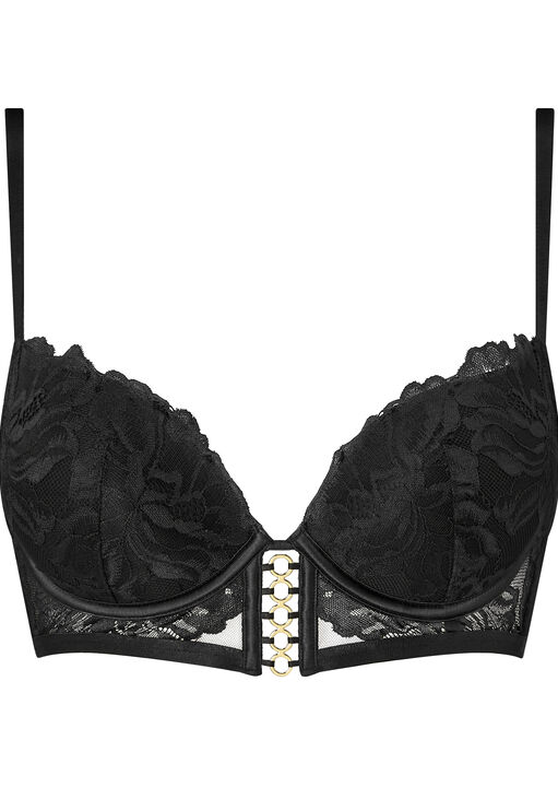 Ever Yours Lace Padded Plunge Bra image number 4.0