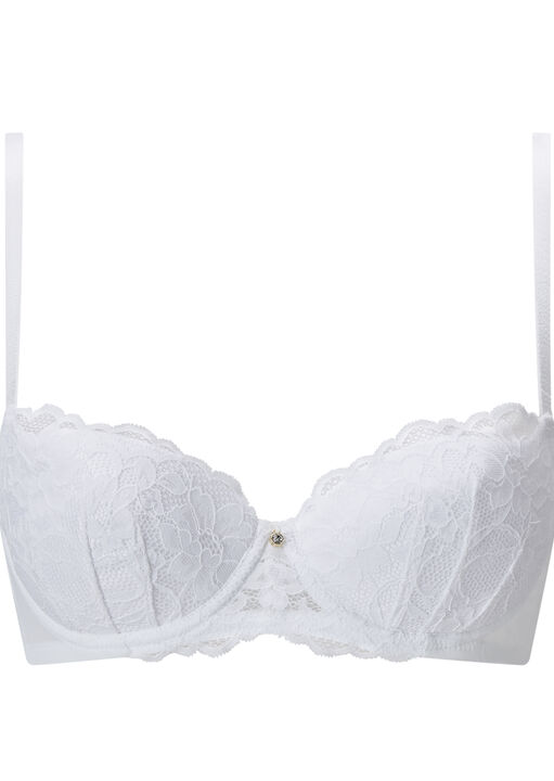 Sexy Lace Padded Balcony Bra image number 8.0