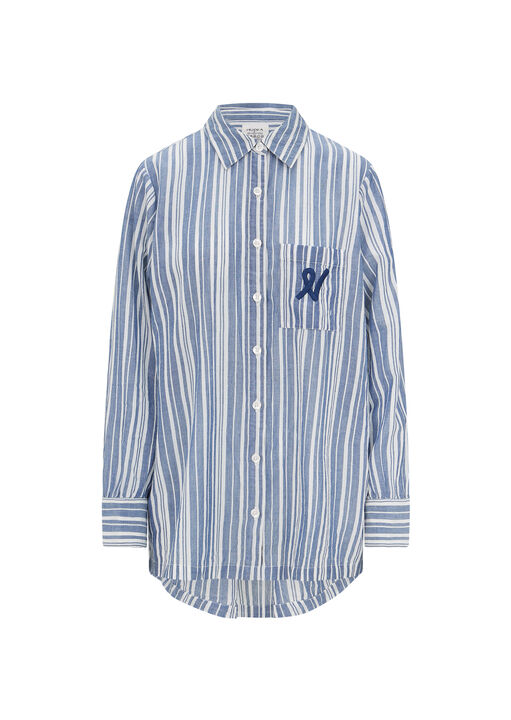 The Midi Shirt Stripe image number 3.0