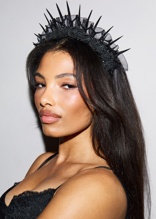 Rose Queen Fancy Dress Headband image number 2.0