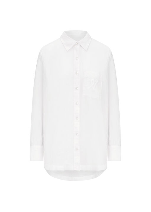 The Midi Shirt Stripe image number 3.0