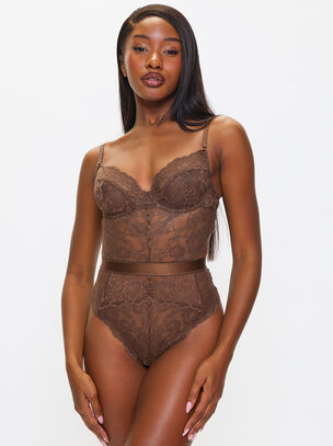 Hold Me Tight Lace Lingerie Body - Nude 04