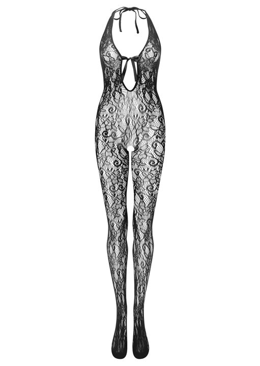 Extravaganza Floral Halterneck Bodystocking image number 4.0