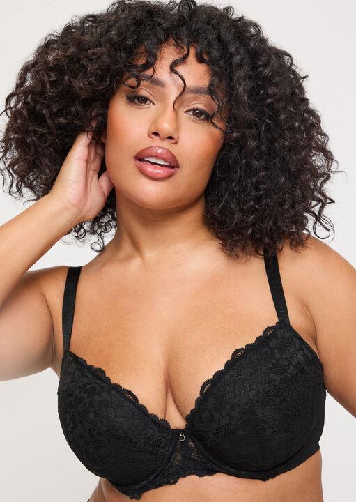 Sexy Lace Padded Plunge Bra image number 1.0