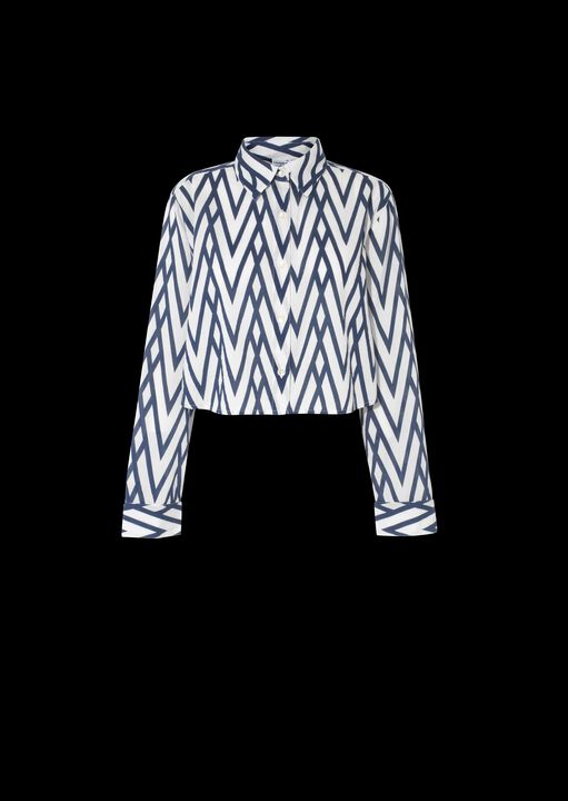 Deco Print Cropped Shirt image number 4.0