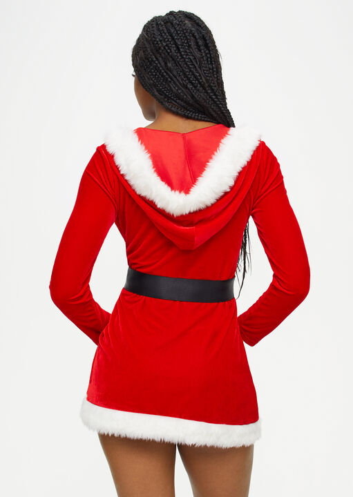 Sexy Santa Hooded Dress image number 1.0