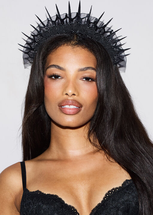 Rose Queen Fancy Dress Headband image number 1.0