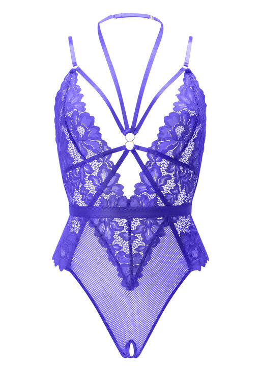 Confession Lace Crotchless Lingerie Body image number 4.0