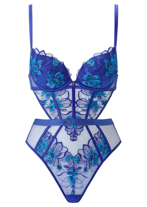 Neon Moon Embroidered Padded Lingerie Body image number 4.0