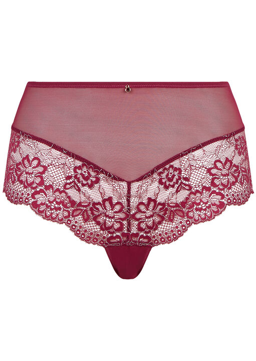 Sexy Lace Planet Lurex Crotchless Short  image number 3.0